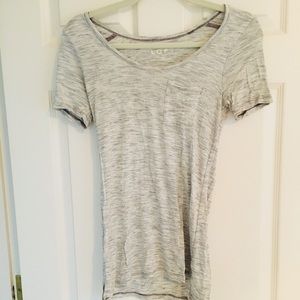 Loft | Short Sleeve Gray T- shirt